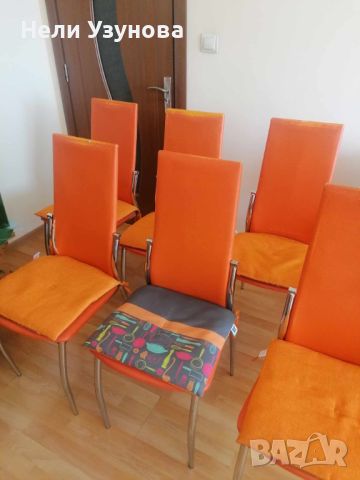 Комплект от 6 трапезни стола, снимка 1 - Столове - 45299218