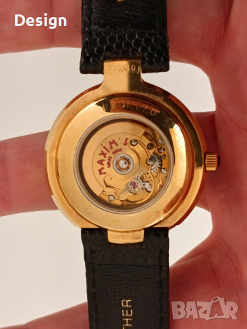 Швейцарски часовник автоматик Maxim's, снимка 6 - Дамски - 53707484