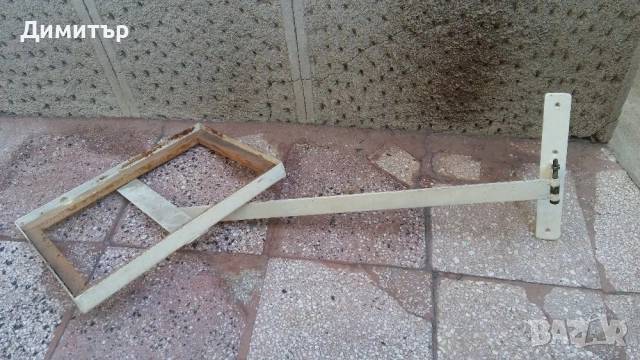 Метална подвижна помощна маса плот за монтаж на стена 