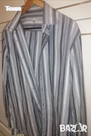 Нова Мъжка Риза с Яка и Дълъг Ръкав XL , снимка 5 - Ризи - 53728899