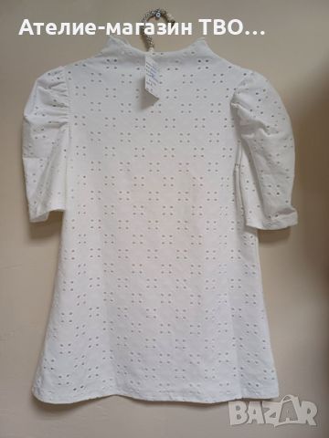 Блуза къс ръкав-М,L, снимка 6 - Корсети, бюстиета, топове - 46410789