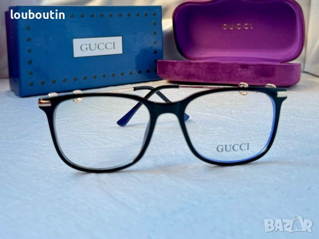 Gucci диоптрични рамки.прозрачни слънчеви,очила за компютър, снимка 3 - Слънчеви и диоптрични очила - 45186429