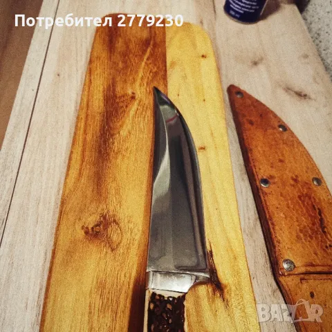 Ловен нож много масивен с дръжка от рог на Елен. Нов!, снимка 16 - Ножове - 49909678