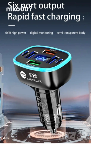 бързо зарядно 12V-24V за телефон за кола-камион-бус-ван-мини ван-джип, снимка 13 - Аксесоари и консумативи - 53828896