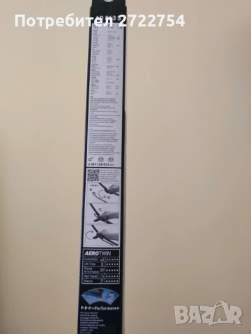 Чистачки Aero Twin 650 mm + 450 mm, снимка 4 - Аксесоари и консумативи - 53944496