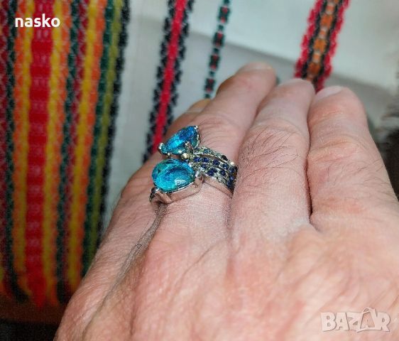Дамски бароков пръстен, снимка 4 - Антикварни и старинни предмети - 46444285