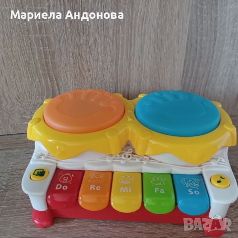 Музикална играчка 2в1 Пиано и Барабани, снимка 2 - Музикални играчки - 45326578