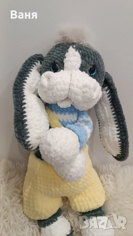 Плетено магаренце на една кука, снимка 2 - Плюшени играчки - 51762677