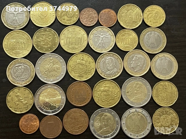 Стари евро монети , снимка 3 - Нумизматика и бонистика - 53892780