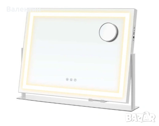Козметично огледало с ЛЕД осветление, снимка 7 - Огледала - 53122479
