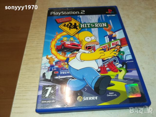 ПОРЪЧАНА-THE SIMPSONS HIT & RUN PS2 GAME 1907240951, снимка 1 - Игри за PlayStation - 46628728