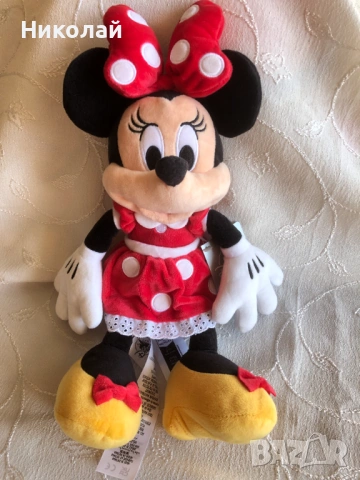 Оригинална плюшена играчка Мини Маус /Minnie Mouse, 33 см Официален лицензиран продукт Disney Store, снимка 3 - Плюшени играчки - 53655068