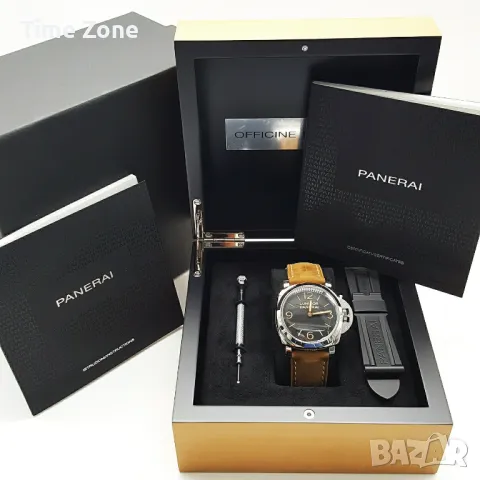 Panerai Luminor 1950 3 Days 47mm Steel Black Dial Manual Winding Panerai Movement, снимка 3 - Мъжки - 48007938