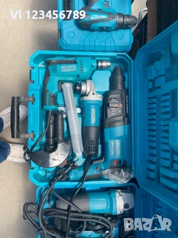3в1 Перфоратор, Ъглошлайф 125мм и Бормашина 1400W , снимка 3 - Бормашини - 53854199