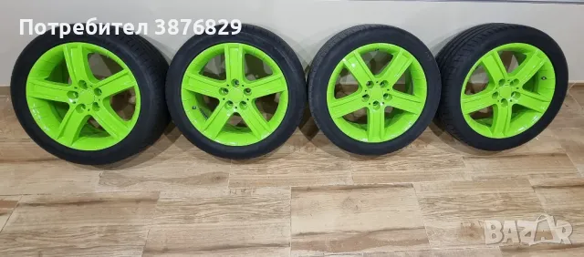 Лети джанти  RIAL PORTO 17" 5X100 с летни гуми Goodyear, снимка 1 - Гуми и джанти - 49024769