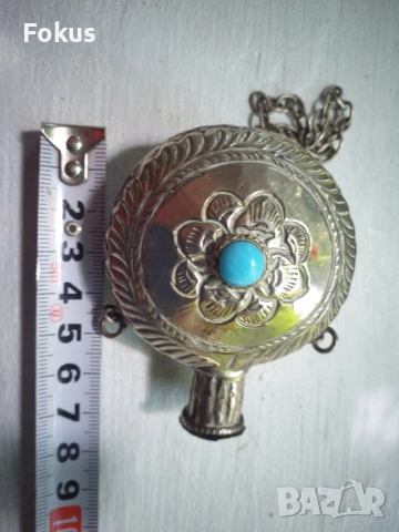 ШИШЕНЦЕ ЗА ПАРФЮМ МУСКАЛ МУСКАЛЧЕ ЗА НОСИЯ, снимка 5 - Антикварни и старинни предмети - 53519917