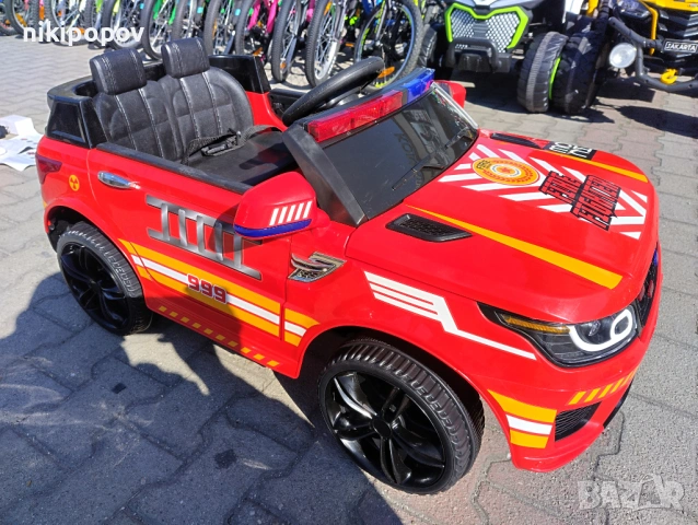 POLICE акумулаторен джип SQUAD червен, снимка 12 - Други - 53849922