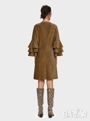 Scotch & Soda Maison Scotch оригинална нова златиста рокля М, снимка 3 - Рокли - 54288577