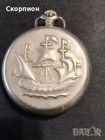 Джобен часовник - Молния - СССР - КОРАБ - Промоция, снимка 4 - Джобни - 51389541