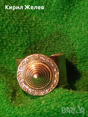 СТАР ЕТНО АРТ РЕГУЛИРУЕМ СРЕБЪРЕН ПРЪСТЕН СРЕБРО ВИСОКА ПРОБА МАЙСТОРСКА РЪЧНА РЕТРО ИЗРАБОТКА 49992, снимка 13 - Антикварни и старинни предмети - 49866092