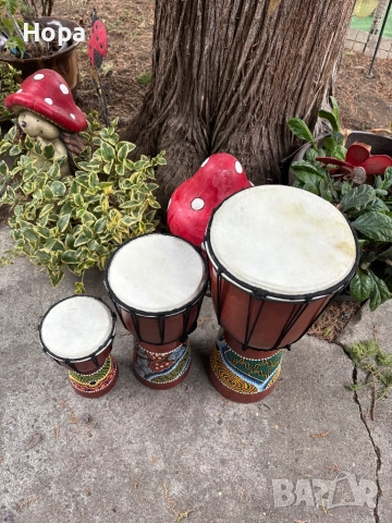 Тарамбука от дърво  40см.,30см и 20см., снимка 3 - Ударни инструменти - 31609598