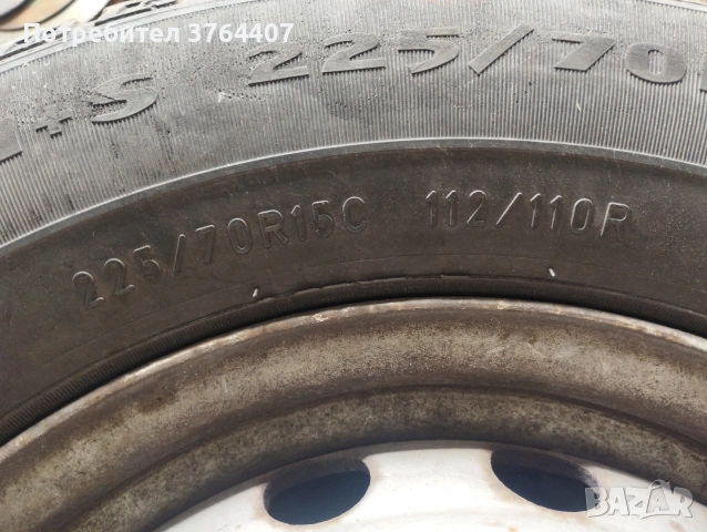 Джанти с гуми - 5 броя ! Mercedes Sprinter , снимка 4 - Гуми и джанти - 53593096