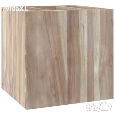 vidaXL Стенен шкаф за баня, 41x38x40 см, тиково дърво масив(SKU:338250