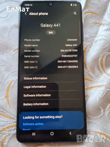 Samsung Galaxy A41 64GB / 4GB RAM Dual-SIM, снимка 4 - Samsung - 49399835