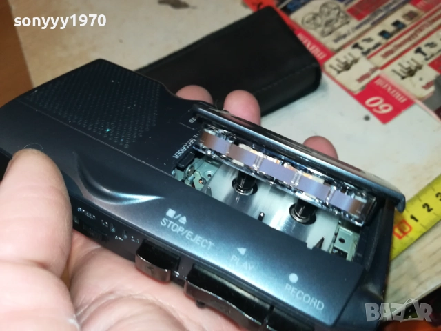 SANYO+КАСЕТА+КОЖЕН КЕЙС-ВНОС SWISS 2210250738, снимка 2 - Радиокасетофони, транзистори - 52138517