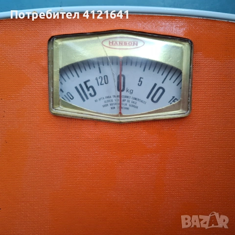 Кантар HANSON, английски, механичен  за хора, снимка 2 - Други стоки за дома - 53998010