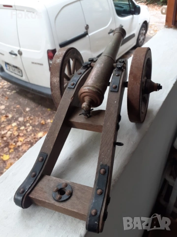 Невероятно желязно оръдие топ гаубица тежко и масивно, снимка 5 - Антикварни и старинни предмети - 53294335