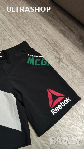 UFC x Conor McGregor Reebok 31 size Мъжки шорти в отлично състояние, снимка 2 - Къси панталони - 54072124