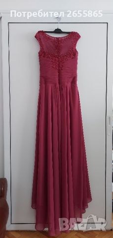 Официална рокля в бордо, снимка 1 - Рокли - 45444975