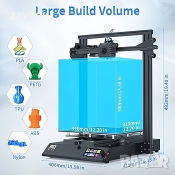 BIQU 3D принтер, B1 SE Plus 3D принтери с автоматично нивелиране,  принтер с голям размер, снимка 3 - Друга електроника - 45963846