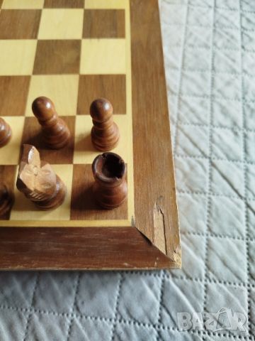 Дървен шах , снимка 3 - Шах и табла - 45510264