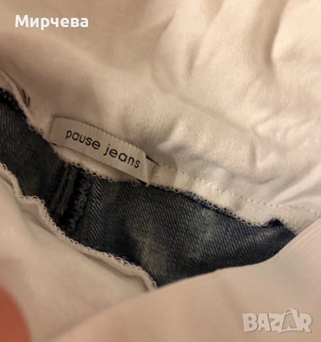 Дамски дънки pause паус размер Л, като нови oversized оригинални , снимка 3 - Дънки - 53700069