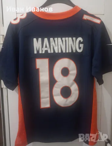 Оригинален екип на Denver Broncos(NFL) - Peyton Manning, снимка 8 - Други спортове - 47007333