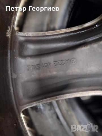 ОРИГИНАЛНИ АЛУМИНИЕВИ ДЖАНТИ МЕРЦЕДЕС S КЛАСА W222 СПОРТ ПАКЕТ-5x112х66.6-19цола, снимка 8 - Гуми и джанти - 52839958