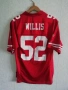 San Francisco 49ers #52 Willis Reebok NFL Jersey оригинална тениска фланелка Equipment , снимка 2