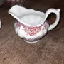 Намалена цена 150.00лв Сервиз чай/кафе RidgwayStaffordshire England WINDSOR PINK Red Floral Birds , снимка 17