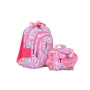 Комплект раница и чанта за храна Mercado Trade, За ученици, За момичета Светло розовв, снимка 1