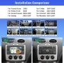 SIXWIN 7-инчово Android радио за Ford Transit Fiesta Focus Fusion Kuga C-Max S-Max Connect Galaxy, снимка 2