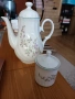 Порцеланов чайник и каничка  за чай “Китка” гр. Нови Пазар, снимка 1