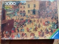 Пъзел "Children’s Games, Pieter Bruegel” Ravensburger 1978г. 3000 части, снимка 1