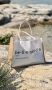 Нова бяла бежова лятна плажна чанта по дизайн на Ивайла Евтинджоза , снимка 2