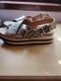 Дамски сандали змийски принт естествена кожа 41 номер, снимка 5