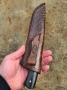 Ръчно изработен нож Черен Текстолит , снимка 13