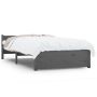 vidaXL Рамка за легло, сива, дърво масив, 75x190 см, Small Single*SKU:815006, снимка 1 - Спални и легла - 45765887