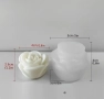 3D 3 размера роза рози Силиконов молд форма за свещи гипс сапун смола фондан , снимка 4