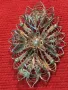 СТАРИННА ФЛОРАЛНА ФИЛИГРАННА СРЕБЪРНА БРОШКА ВИСОКА ПРОБА СРЕБРО ФИНА РЪЧНА ИЗРАБОТКА 47939, снимка 12